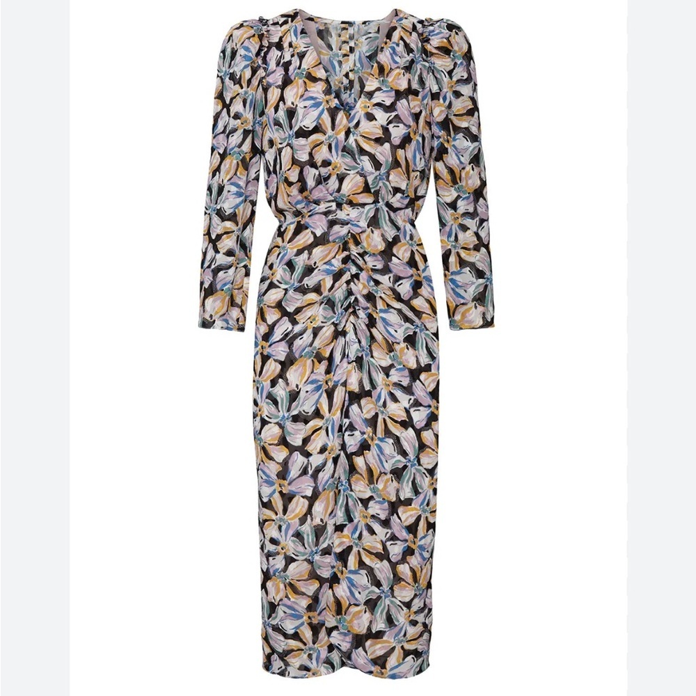 Rebecca Taylor NYC Long Sleeve Bow Fleur Dress 2